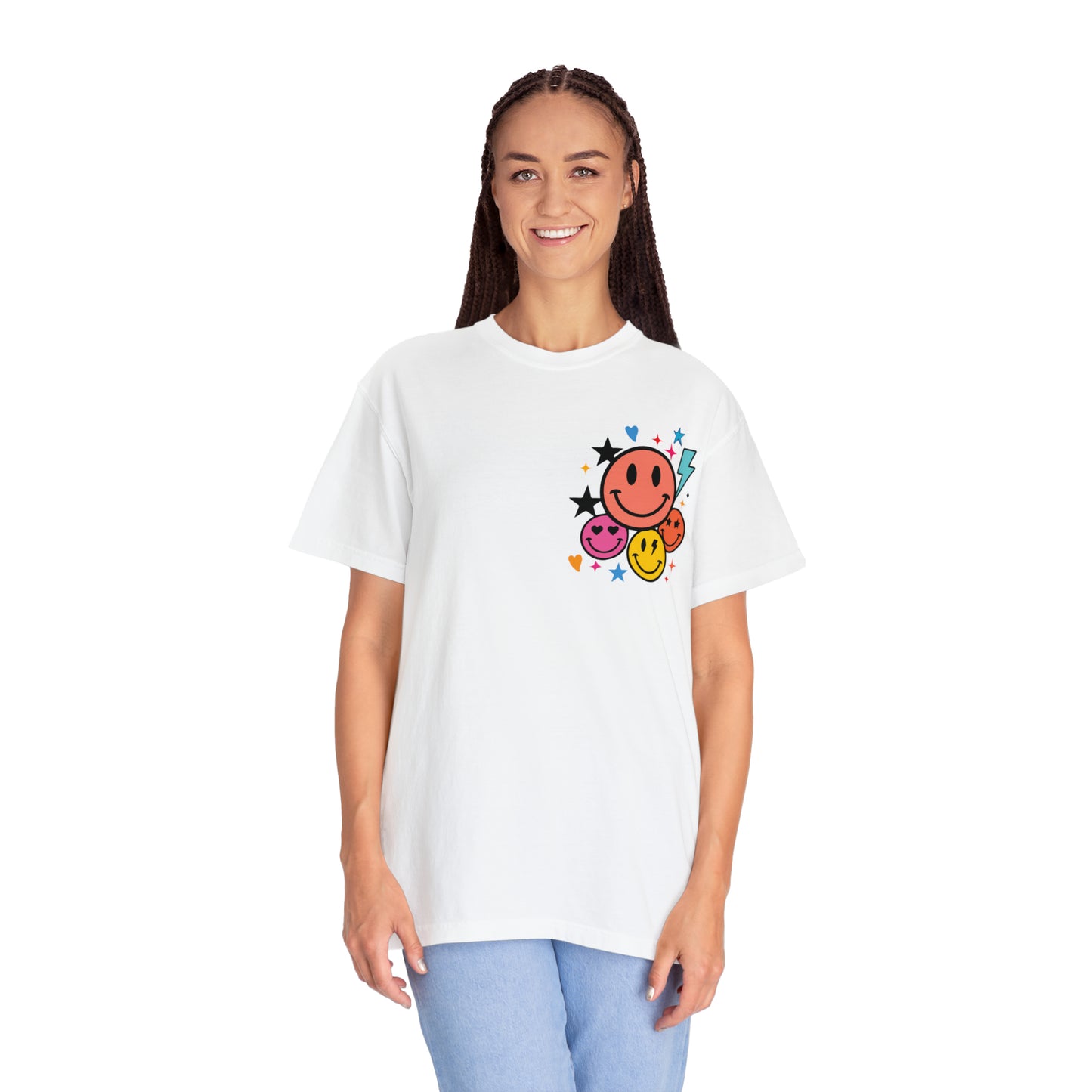 Jesus Smiley Unisex Garment-Dyed T-shirt