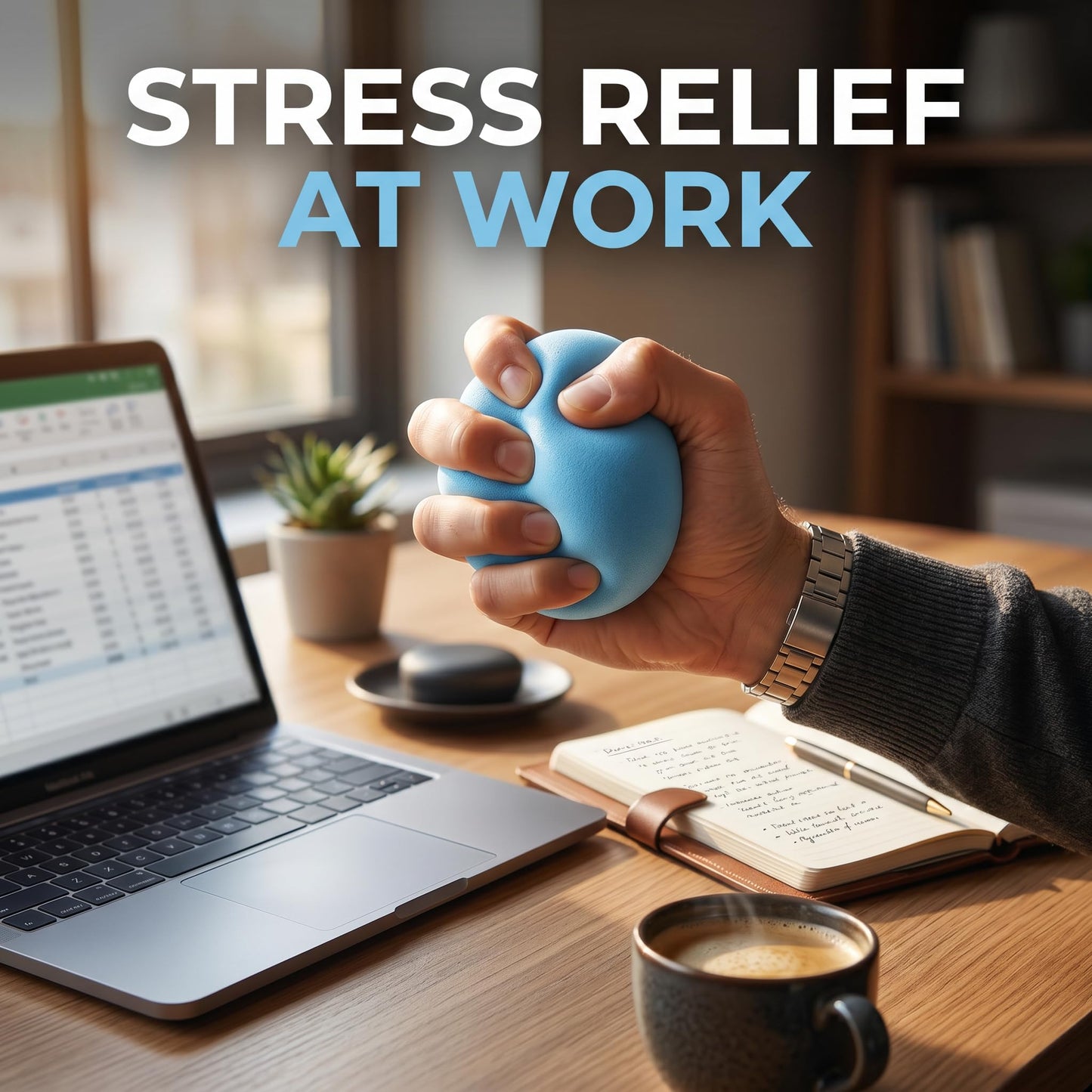Giant 4 Inches Jumbo Stress Balls for Adults Anxiety Relief, Nedoh Balls Squishy Balls Fidget Squeeze Squish Big Ball for Anti-Stress