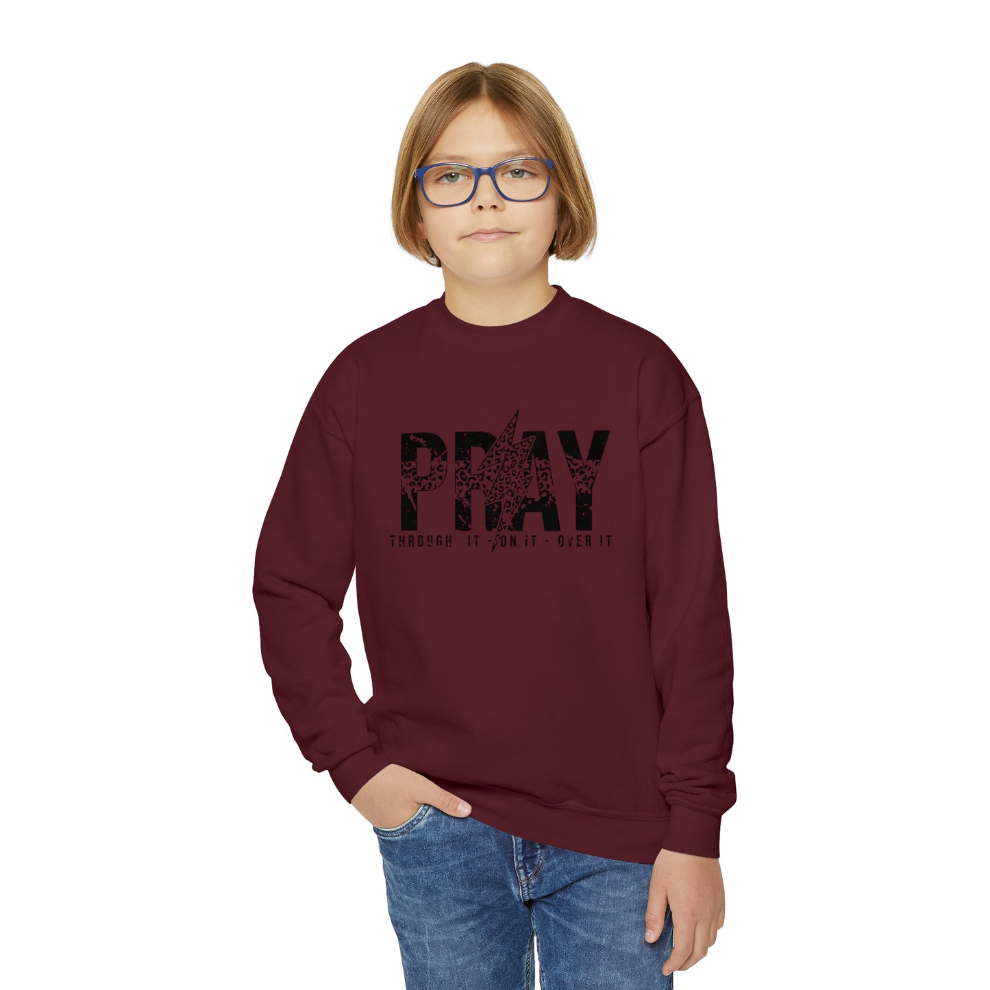 Pray Youth Crewneck Sweatshirt