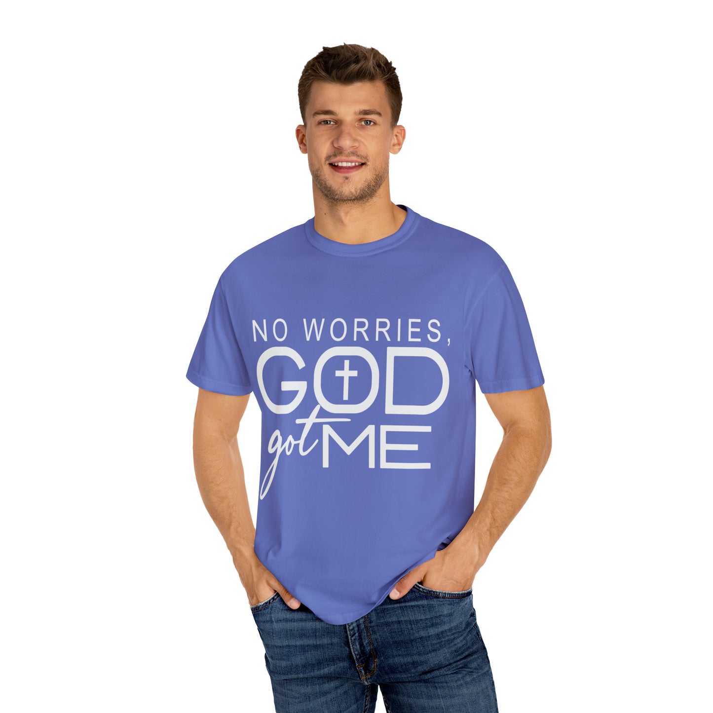 Gods got me  Unisex Garment-Dyed T-shirt