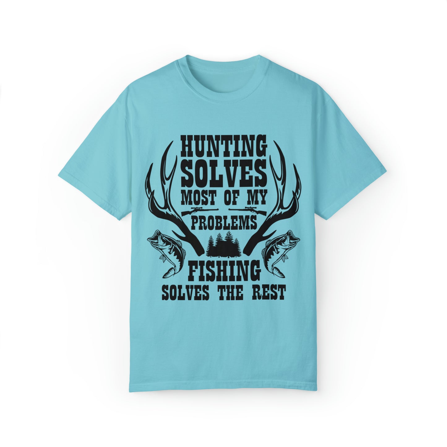 Hunting solves most of my problems Short Sleeve Tee