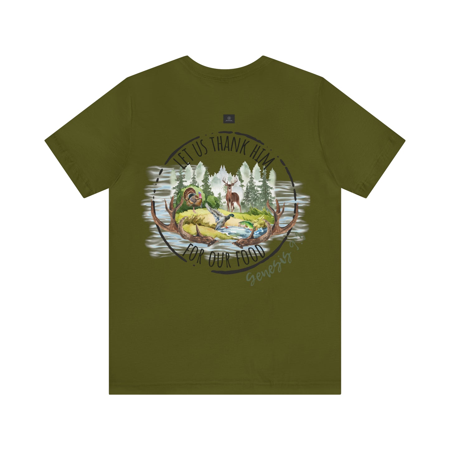 Let us thank Him for our food- Hunting Short Sleeve Tee