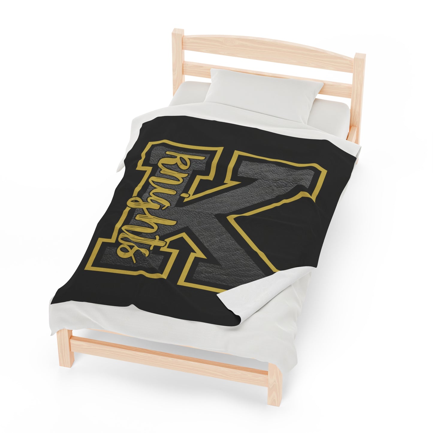 Black Knights Velveteen Plush Blanket