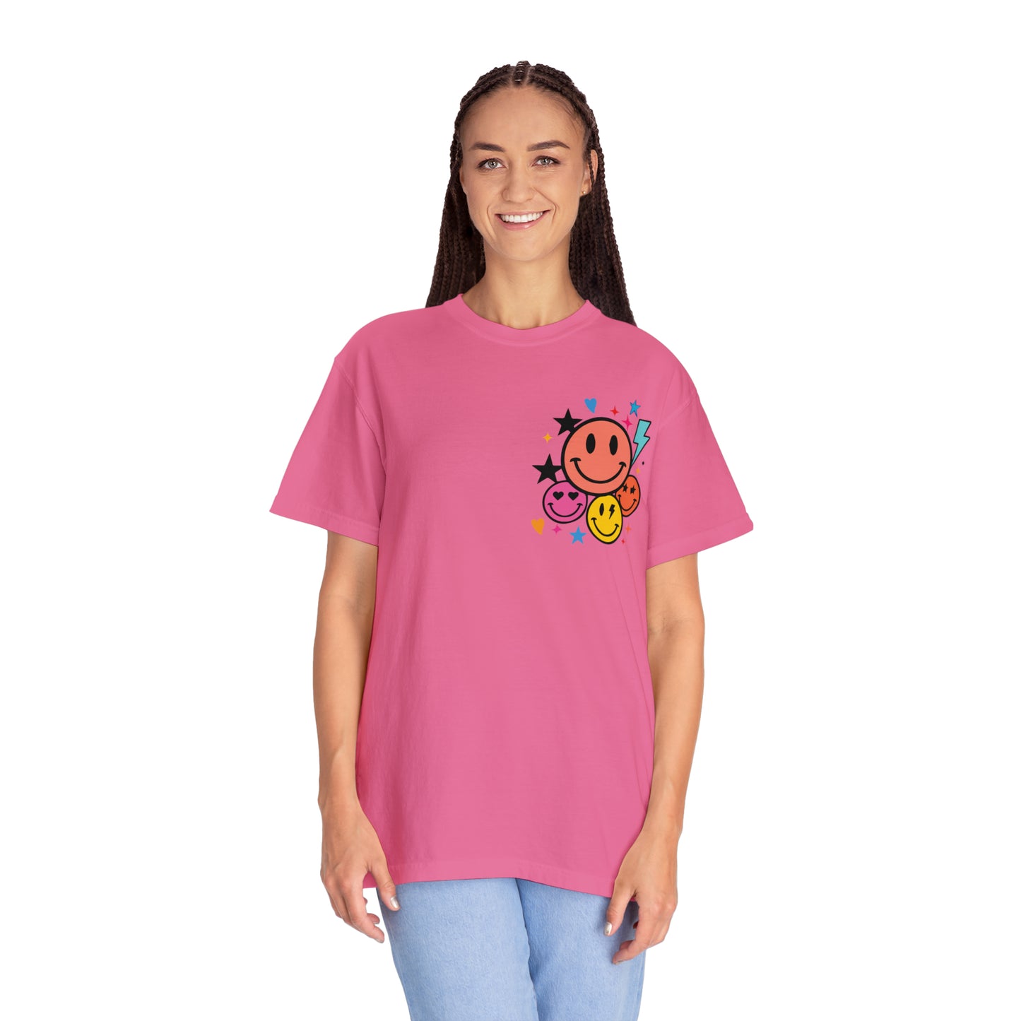 Jesus Smiley Unisex Garment-Dyed T-shirt