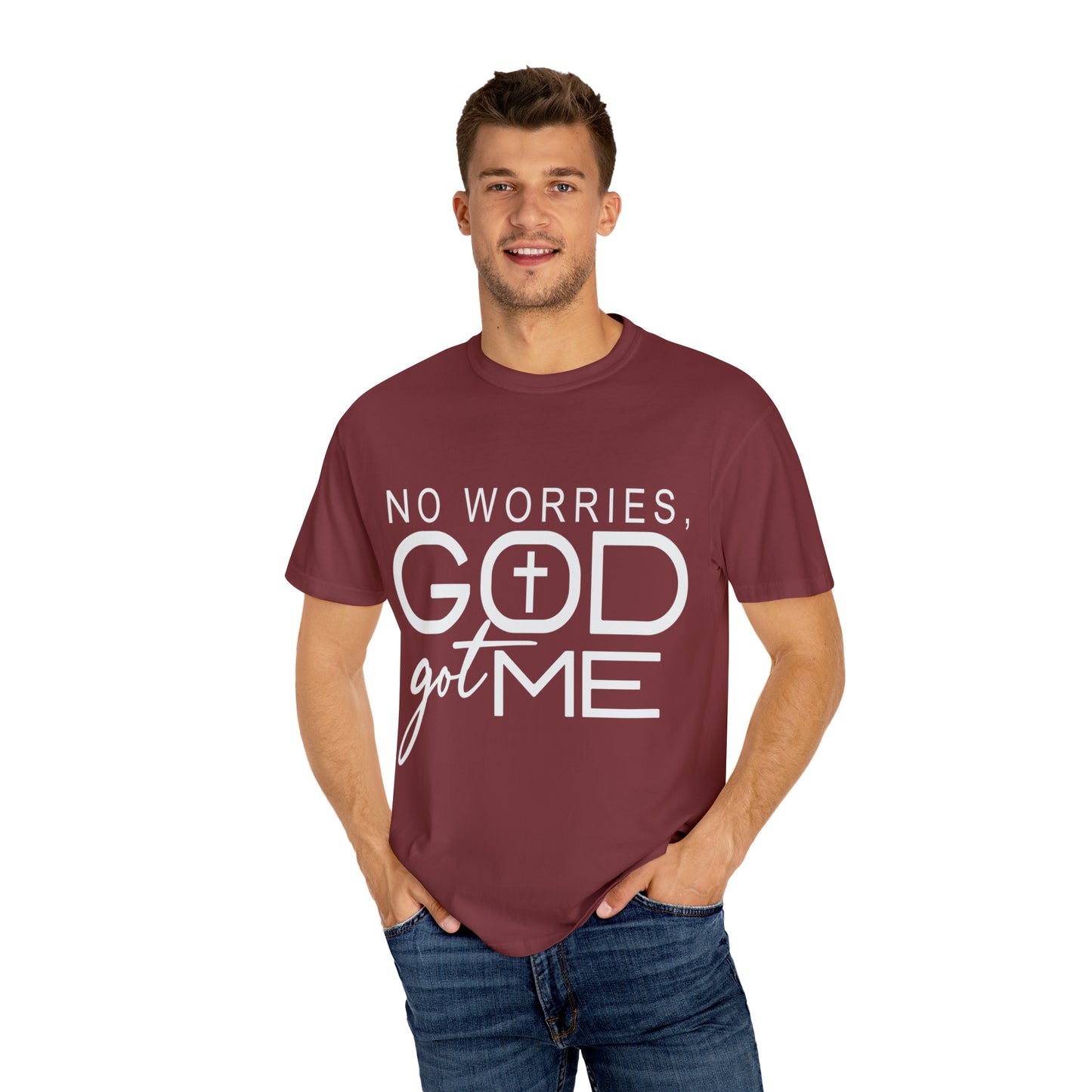 Gods got me  Unisex Garment-Dyed T-shirt
