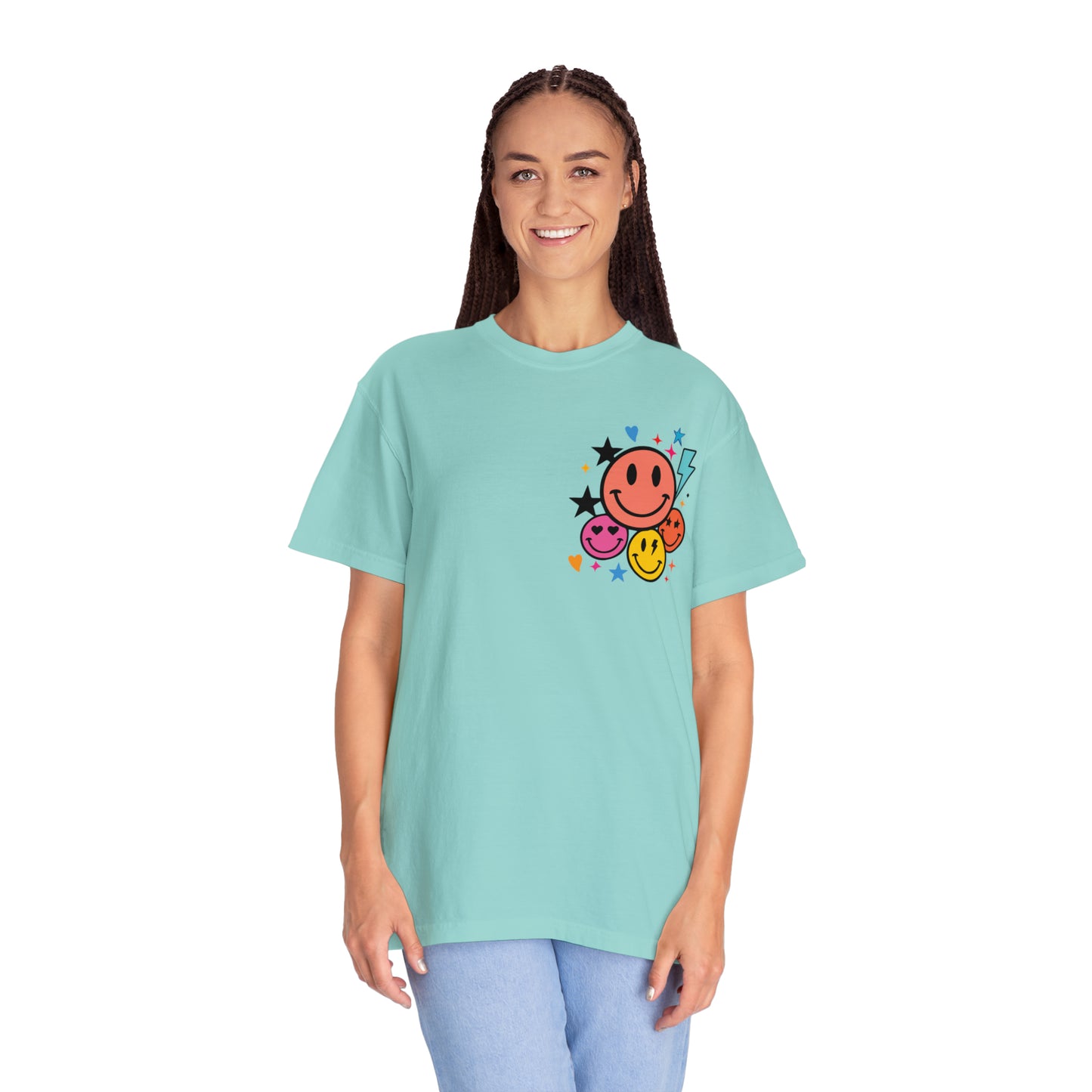 Jesus Smiley Unisex Garment-Dyed T-shirt