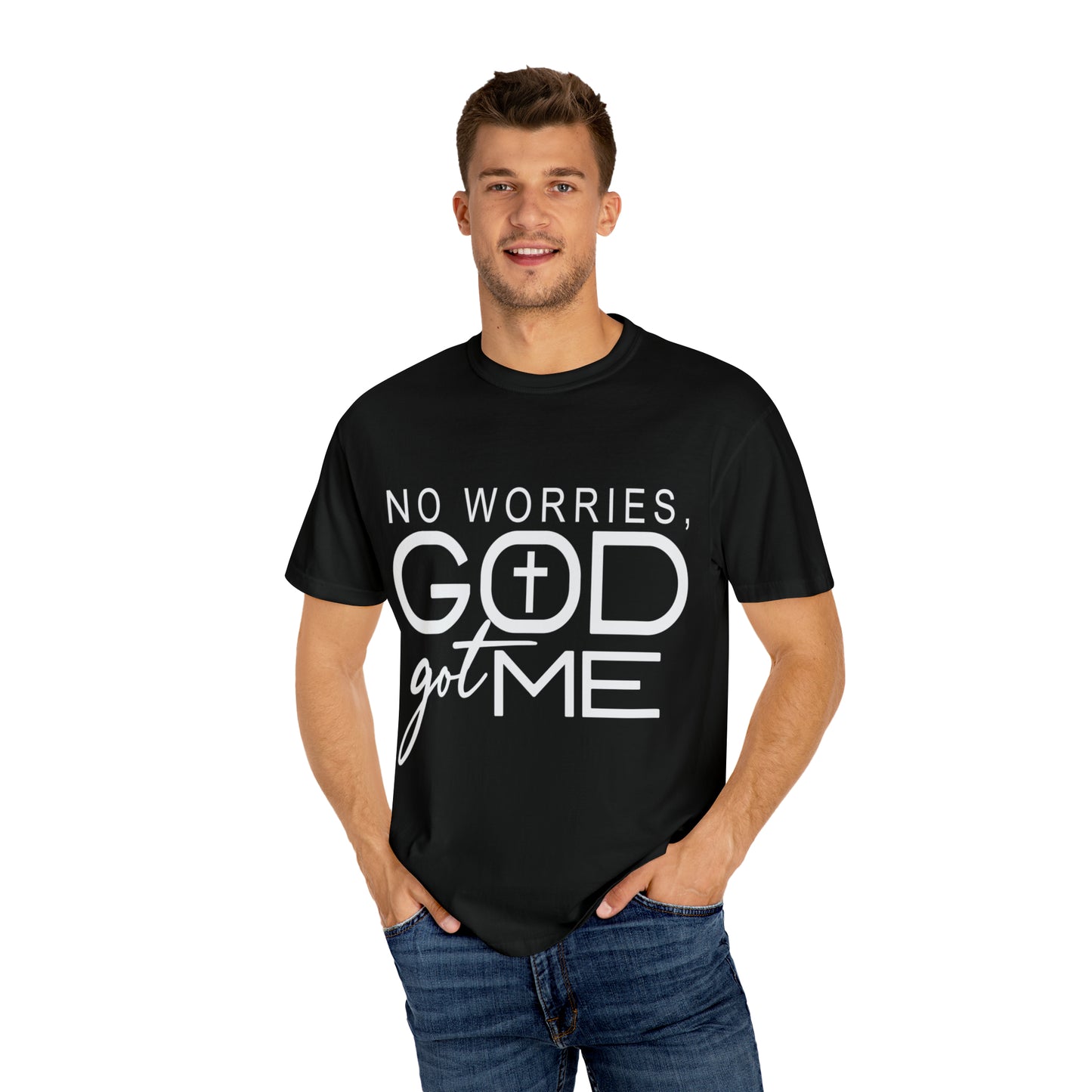 Gods got me  Unisex Garment-Dyed T-shirt