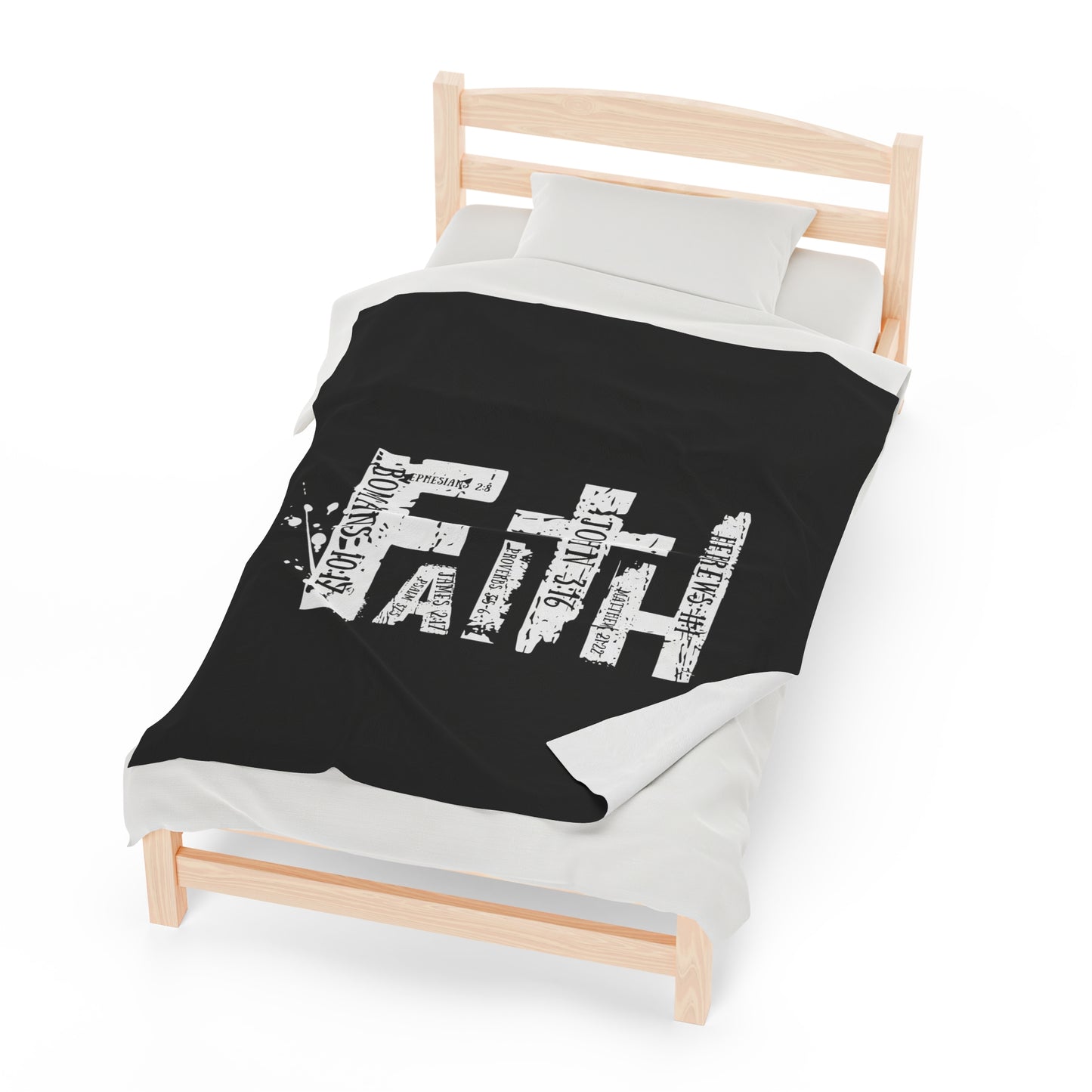 FAITH Velveteen Plush Blanket