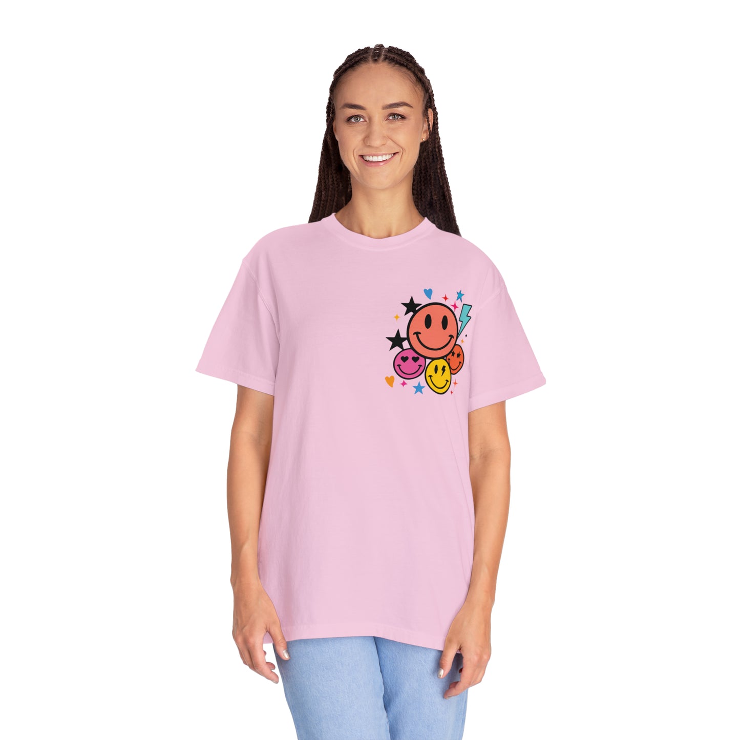 Jesus Smiley Unisex Garment-Dyed T-shirt