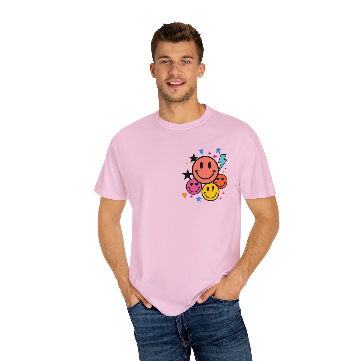 Jesus Smiley Unisex Garment-Dyed T-shirt