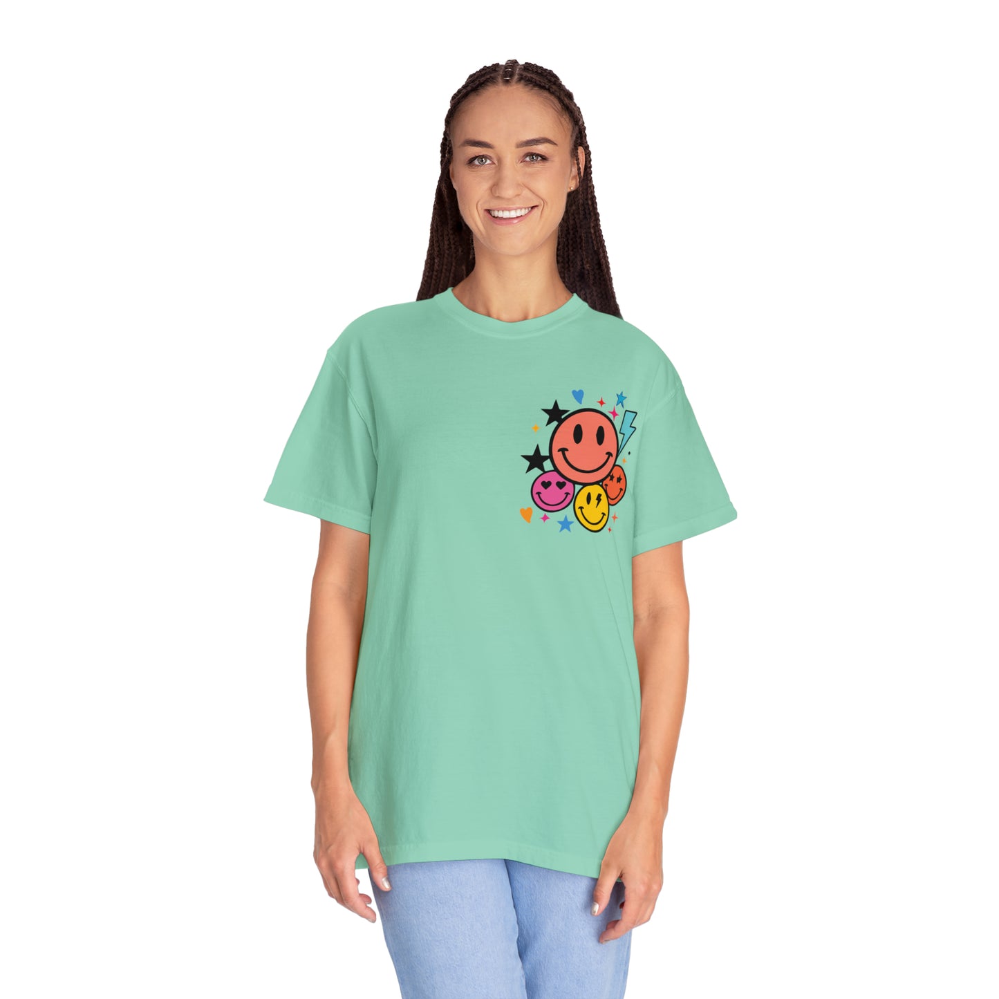 Jesus Smiley Unisex Garment-Dyed T-shirt