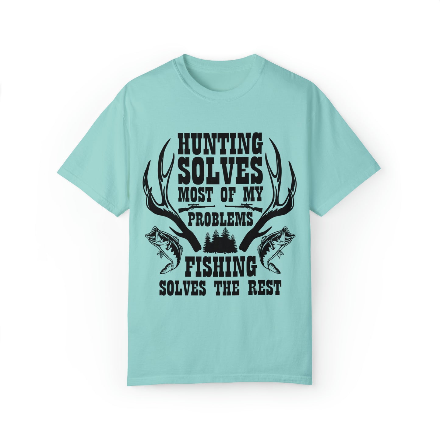 Hunting solves most of my problems Short Sleeve Tee