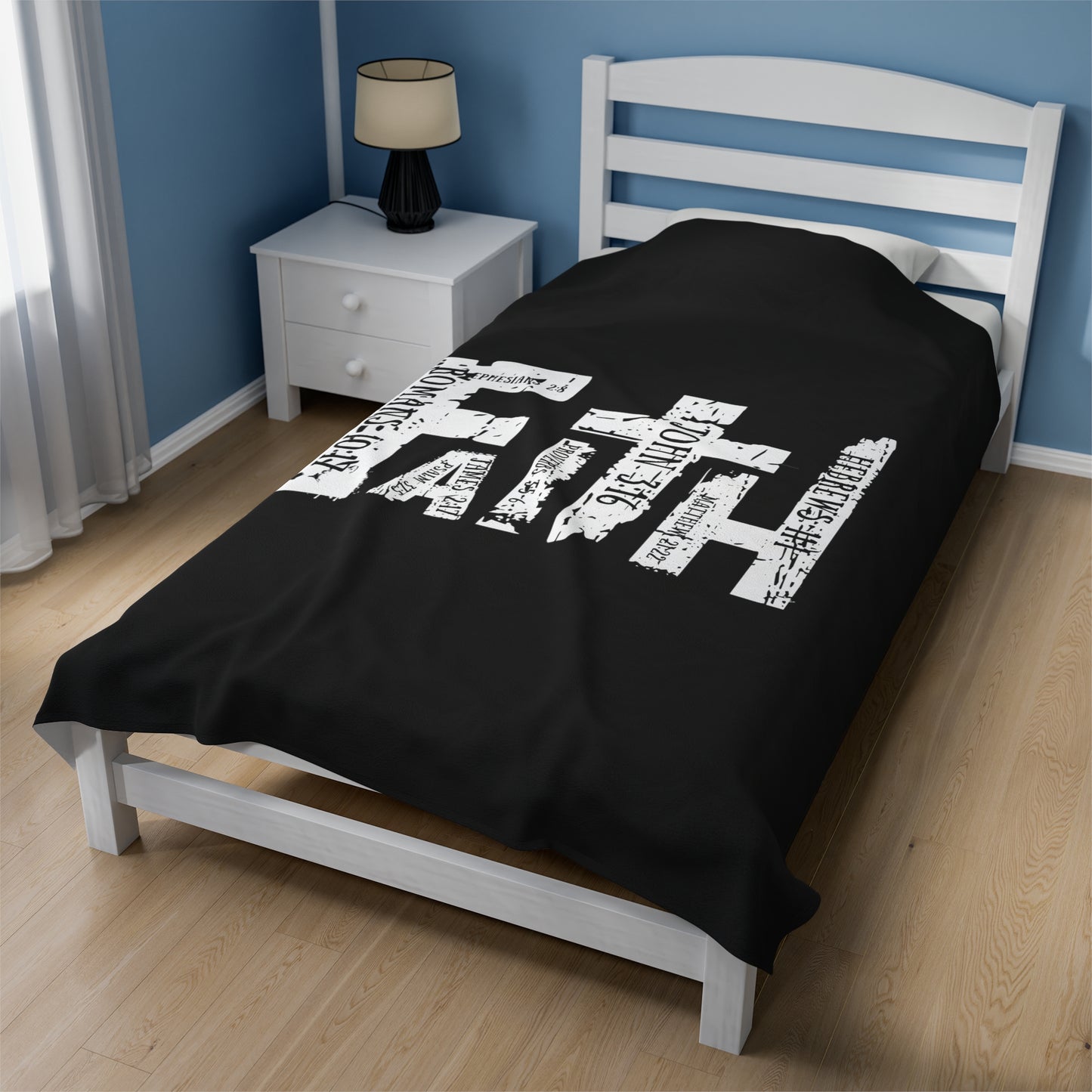 FAITH Velveteen Plush Blanket