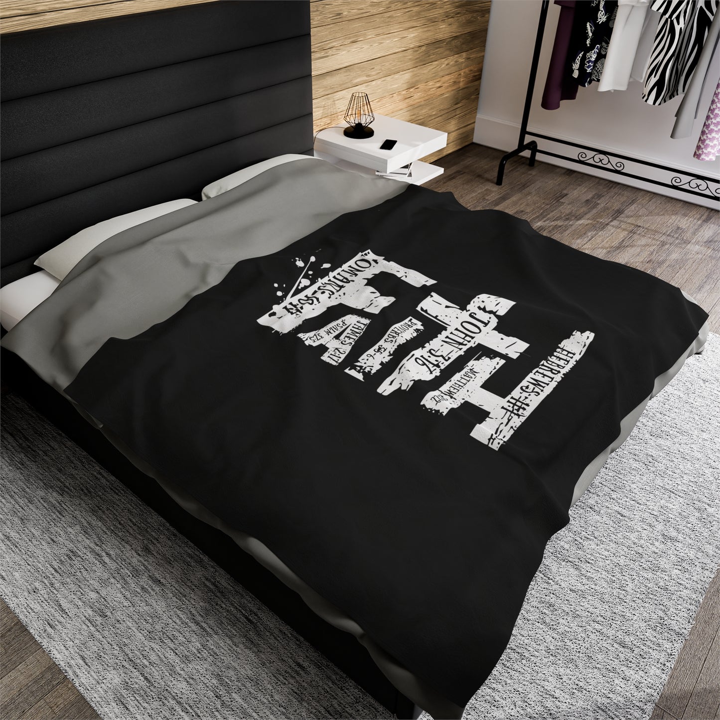 FAITH Velveteen Plush Blanket