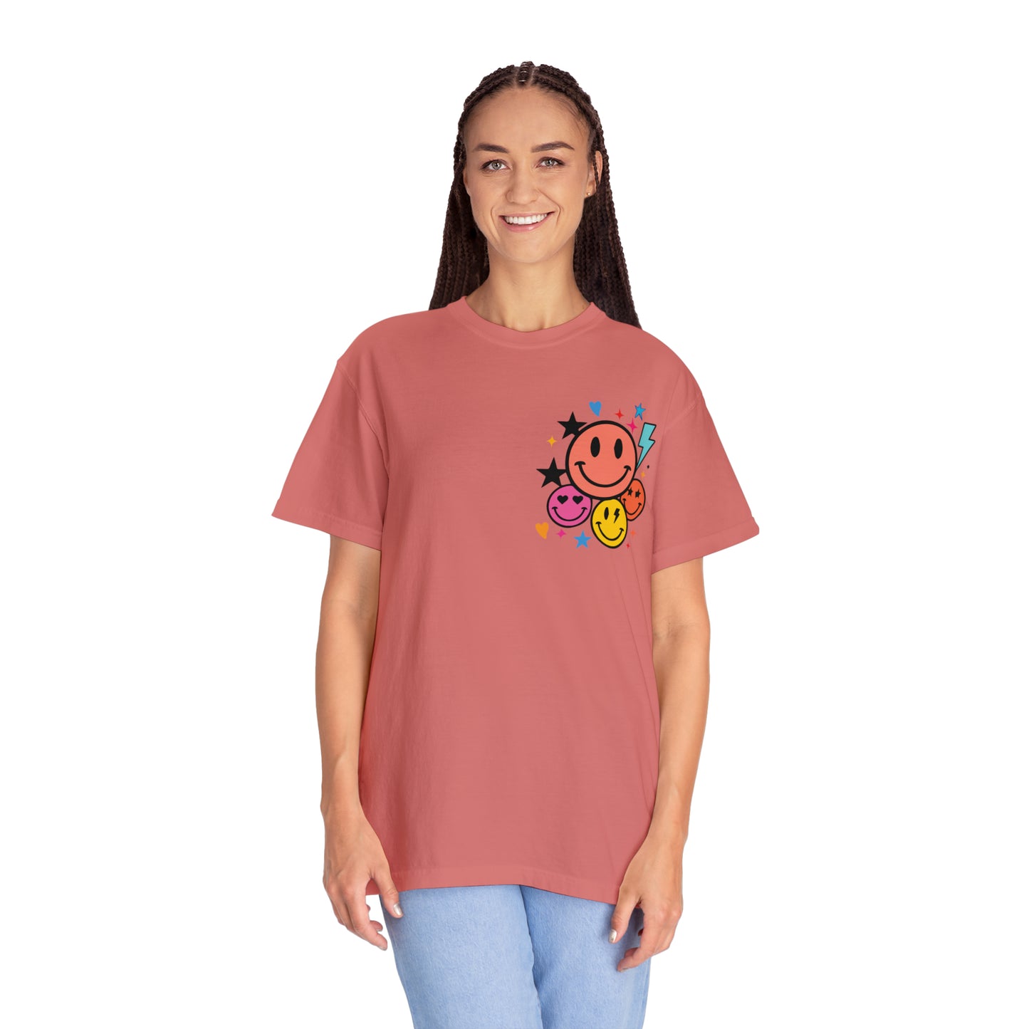 Jesus Smiley Unisex Garment-Dyed T-shirt