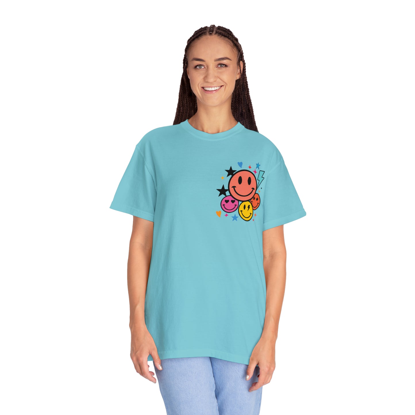 Jesus Smiley Unisex Garment-Dyed T-shirt
