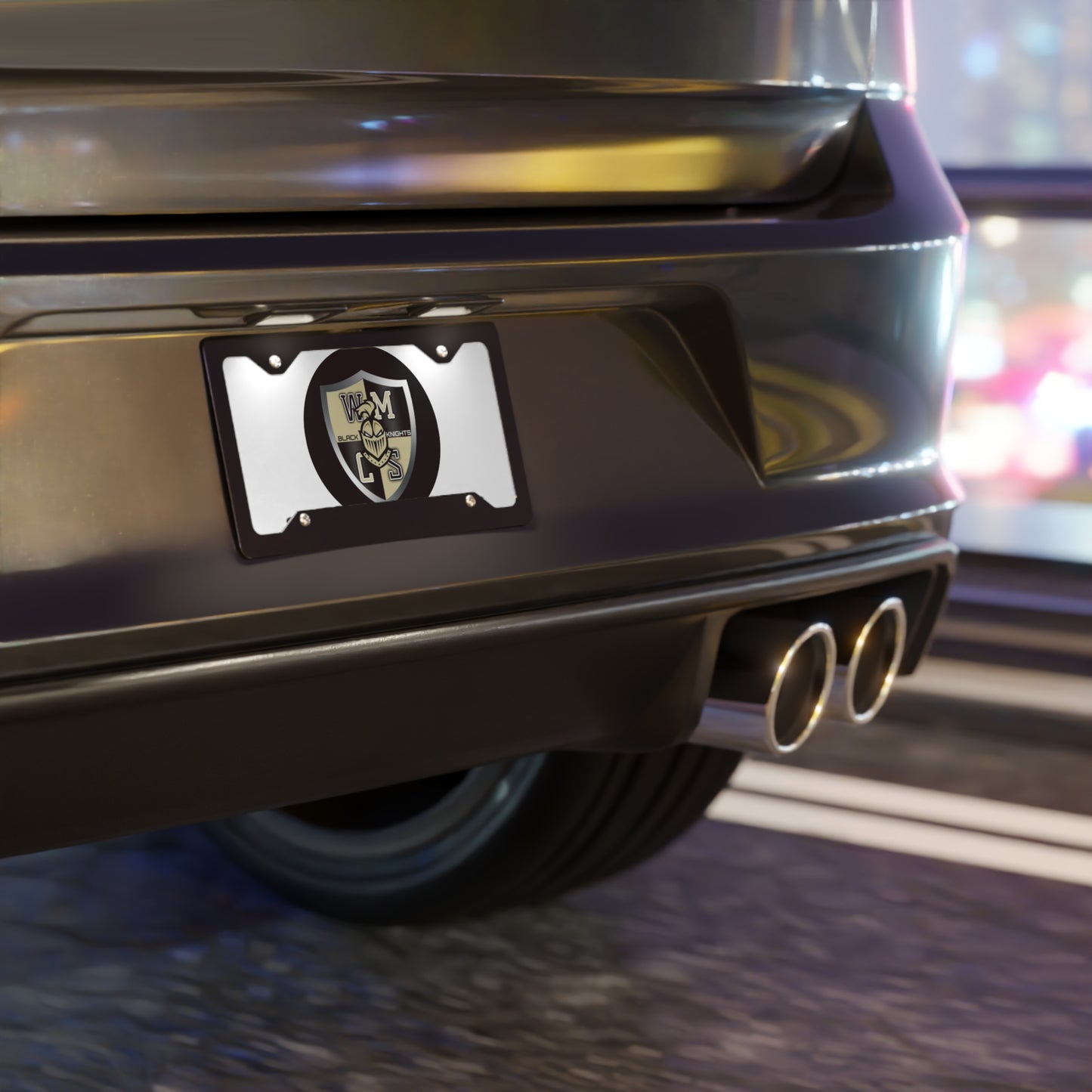 BLACK KNIGHTS Vanity Plate