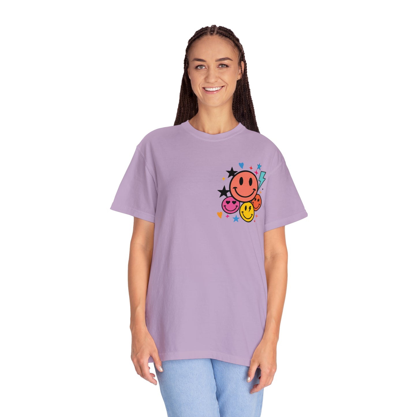 Jesus Smiley Unisex Garment-Dyed T-shirt