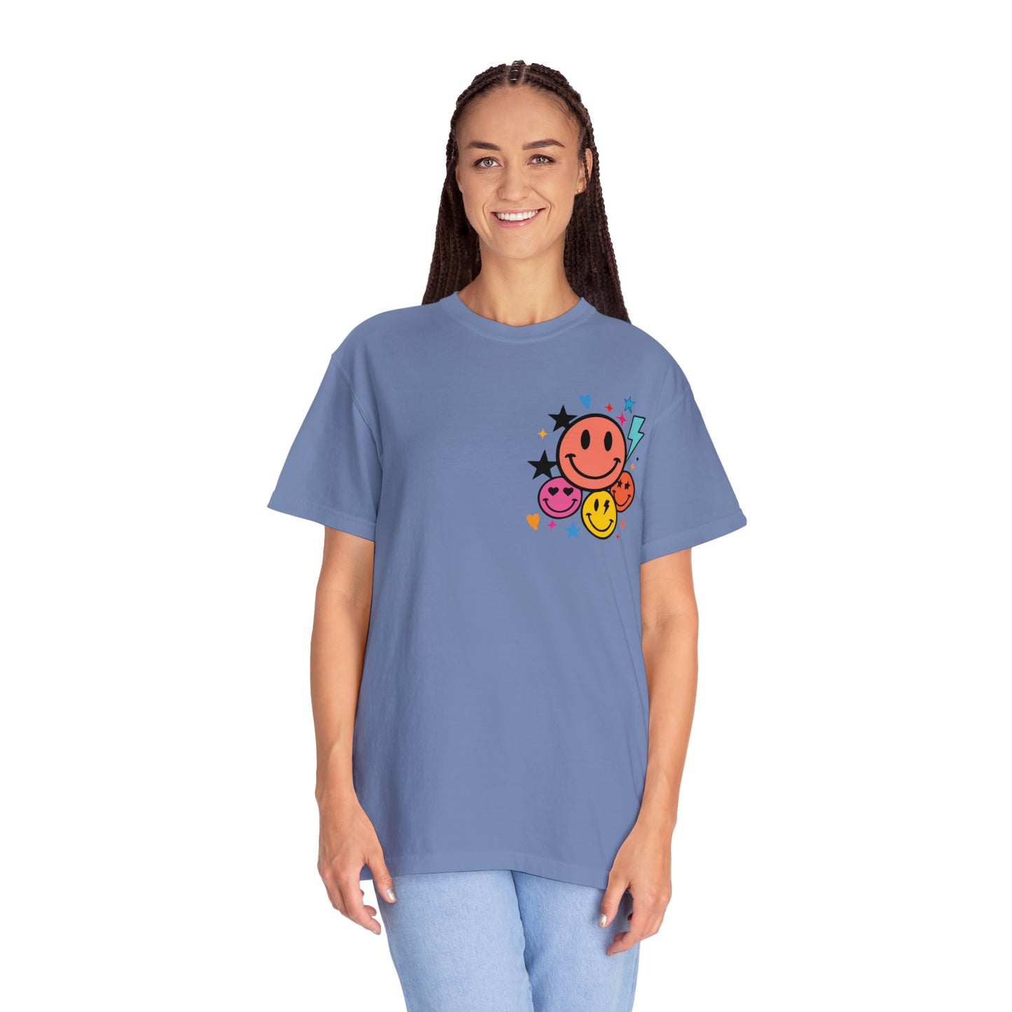 Jesus Smiley Unisex Garment-Dyed T-shirt