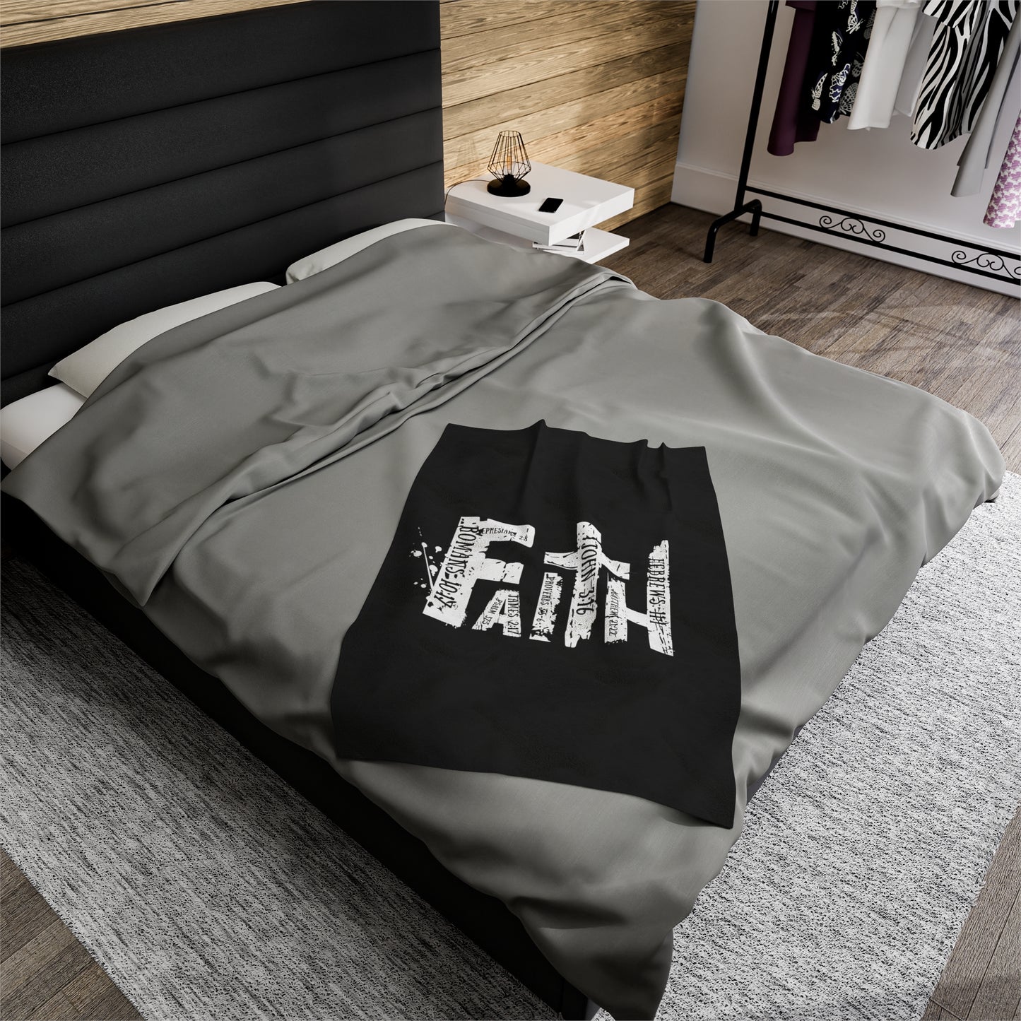 FAITH Velveteen Plush Blanket