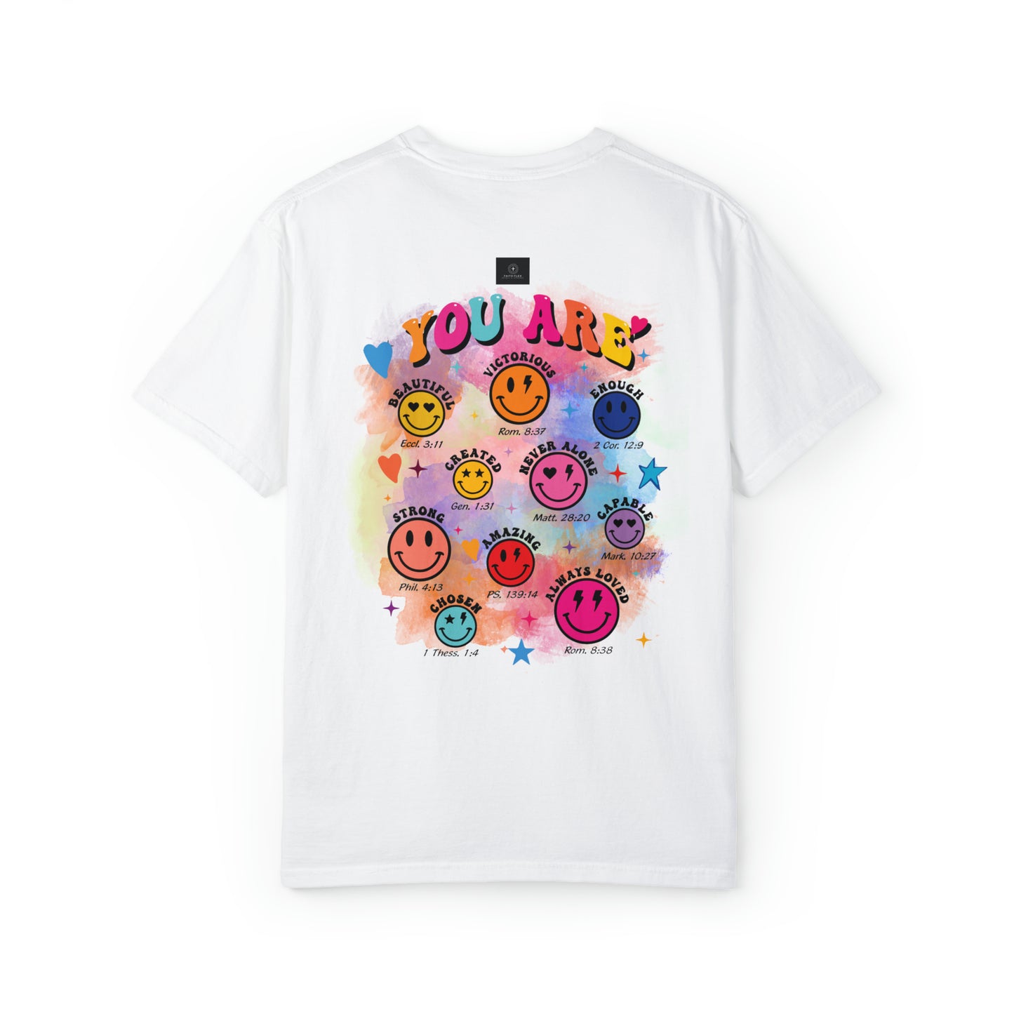 Jesus Smiley Unisex Garment-Dyed T-shirt