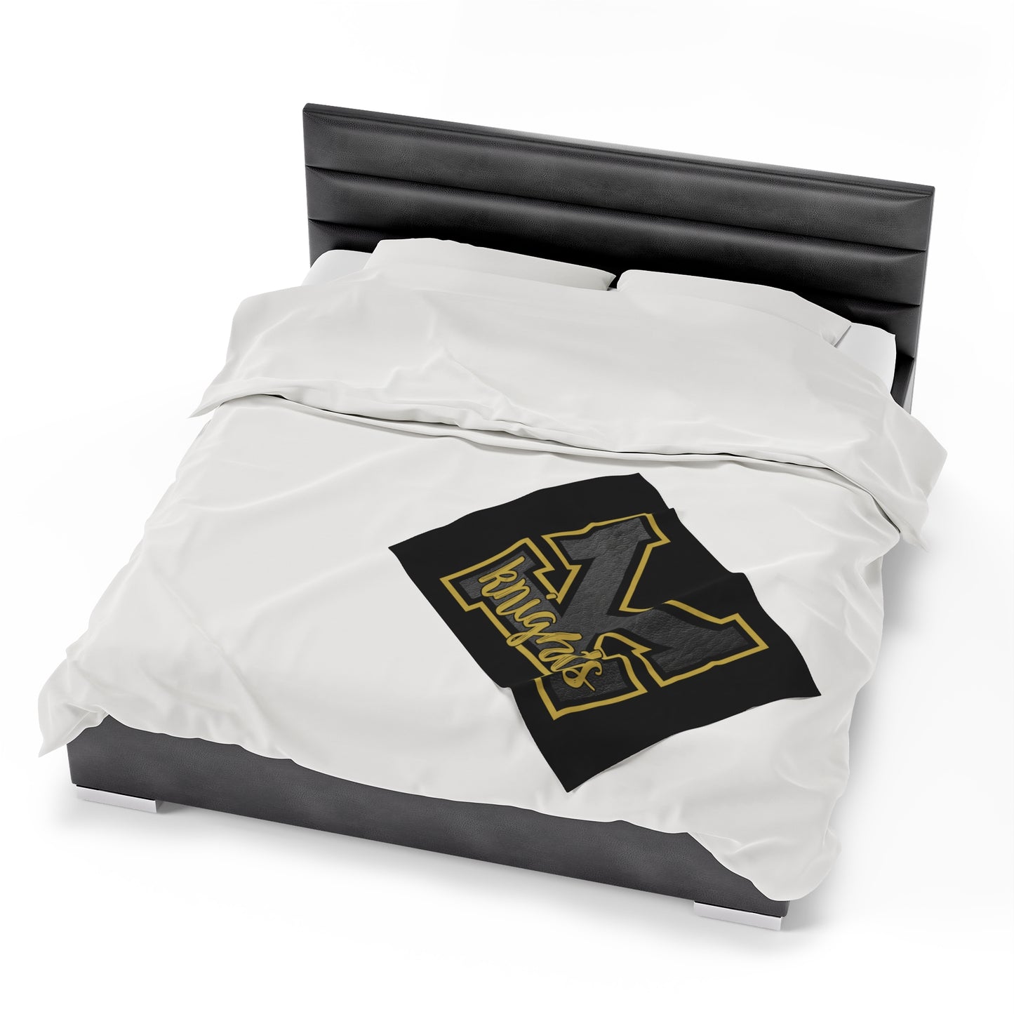 Black Knights Velveteen Plush Blanket