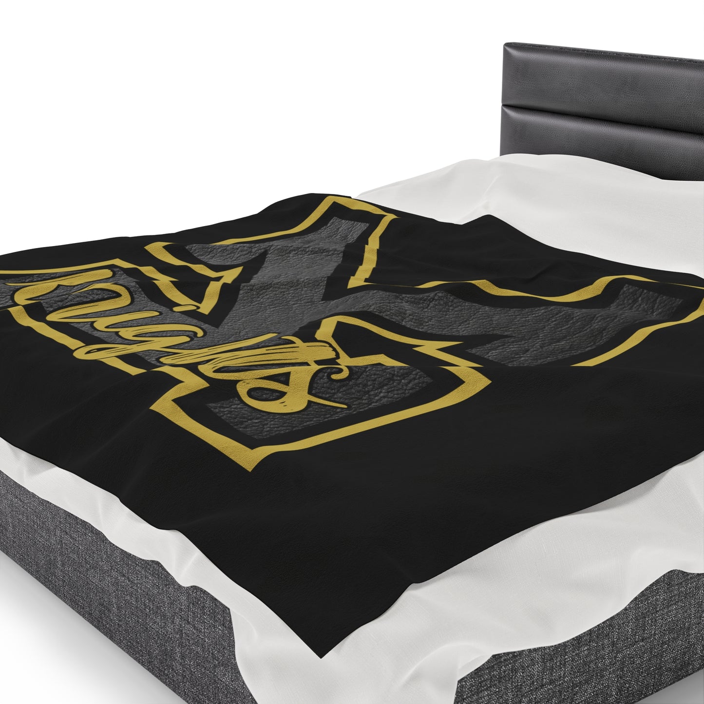 Black Knights Velveteen Plush Blanket