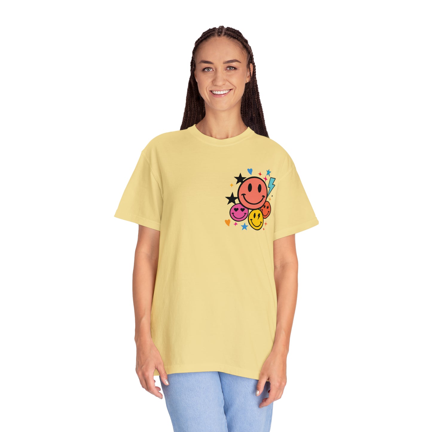 Jesus Smiley Unisex Garment-Dyed T-shirt