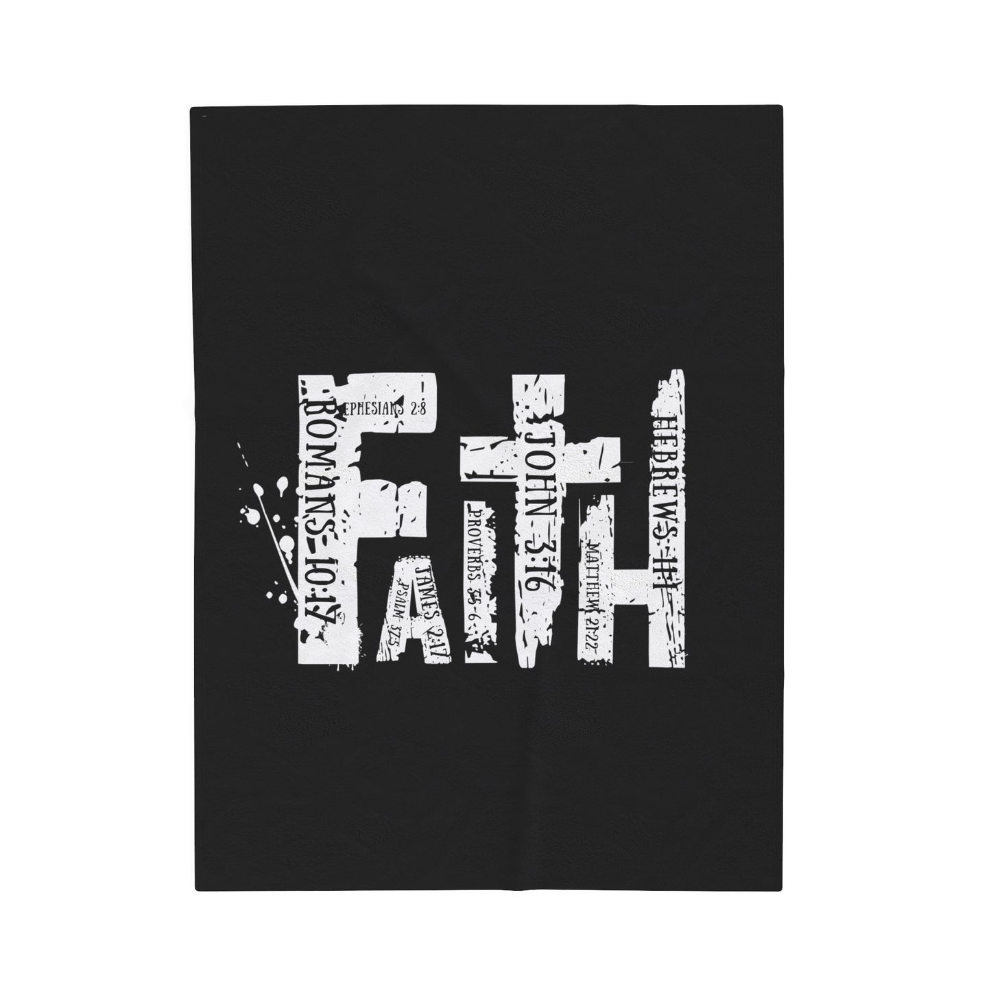 FAITH Velveteen Plush Blanket