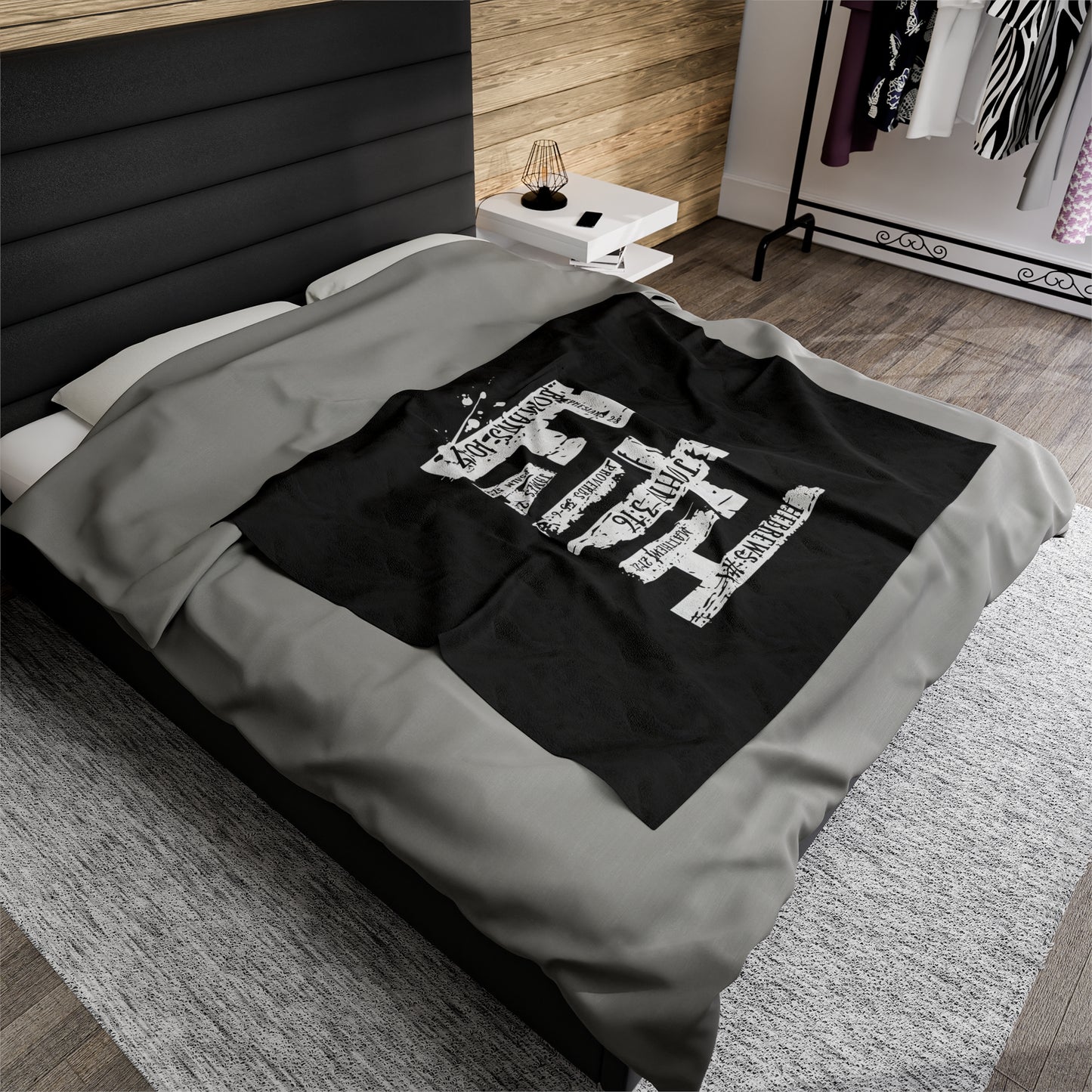 FAITH Velveteen Plush Blanket