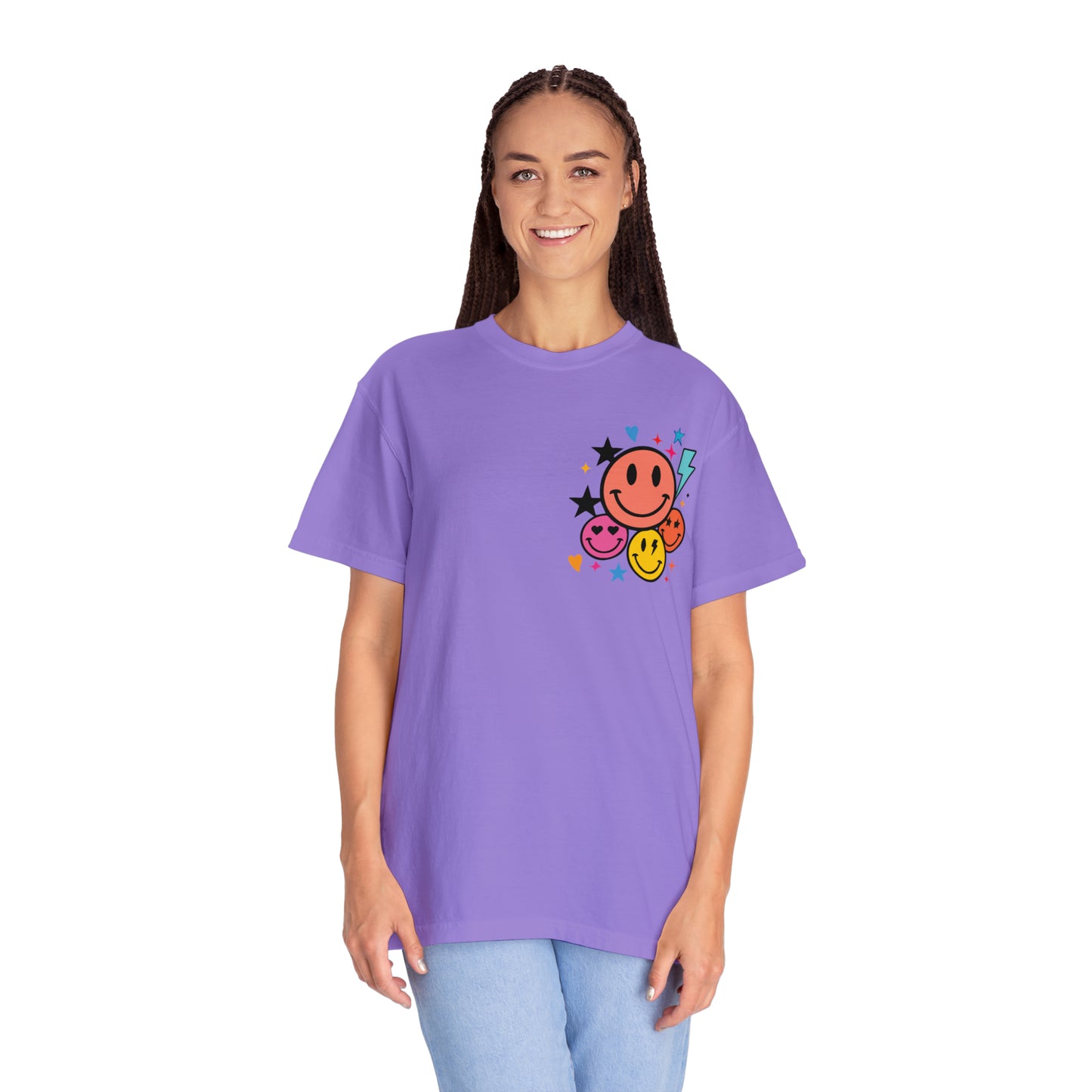Jesus Smiley Unisex Garment-Dyed T-shirt
