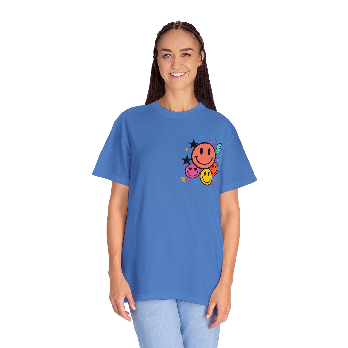 Jesus Smiley Unisex Garment-Dyed T-shirt