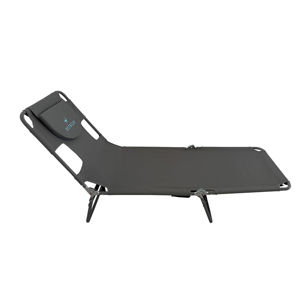 Ostrich the Original Chaise 72 x 22 Inch Lounge Portable Reclining Lounger, Outdoor Patio, Beach, Lawn, Camping, or Pool Tanning Chair, Teal