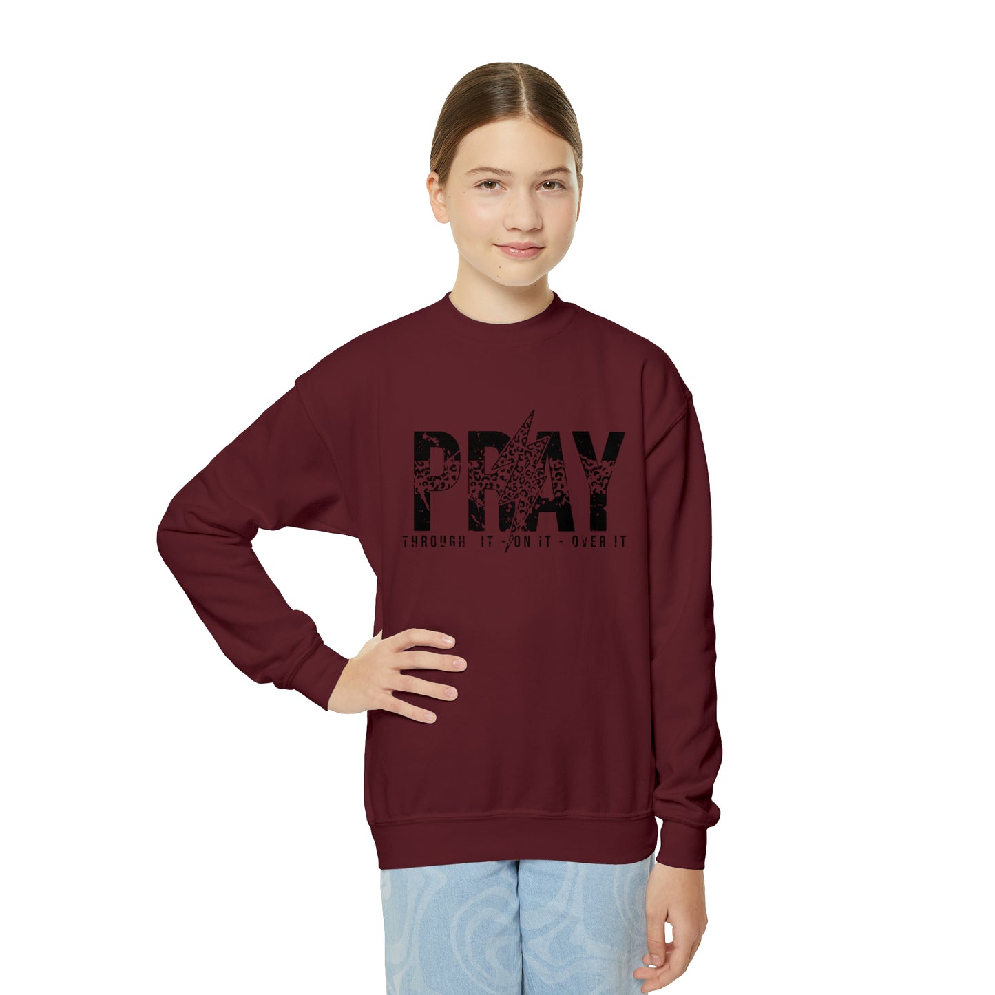 Pray Youth Crewneck Sweatshirt