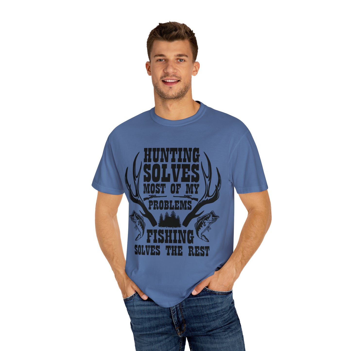 Hunting solves most of my problems Short Sleeve Tee