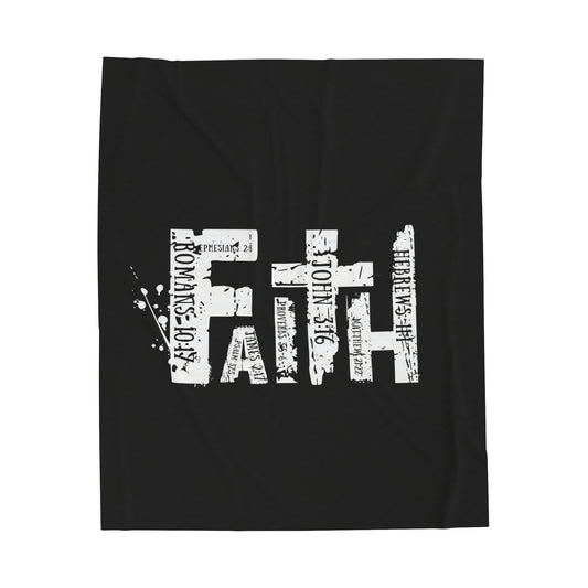 FAITH Velveteen Plush Blanket