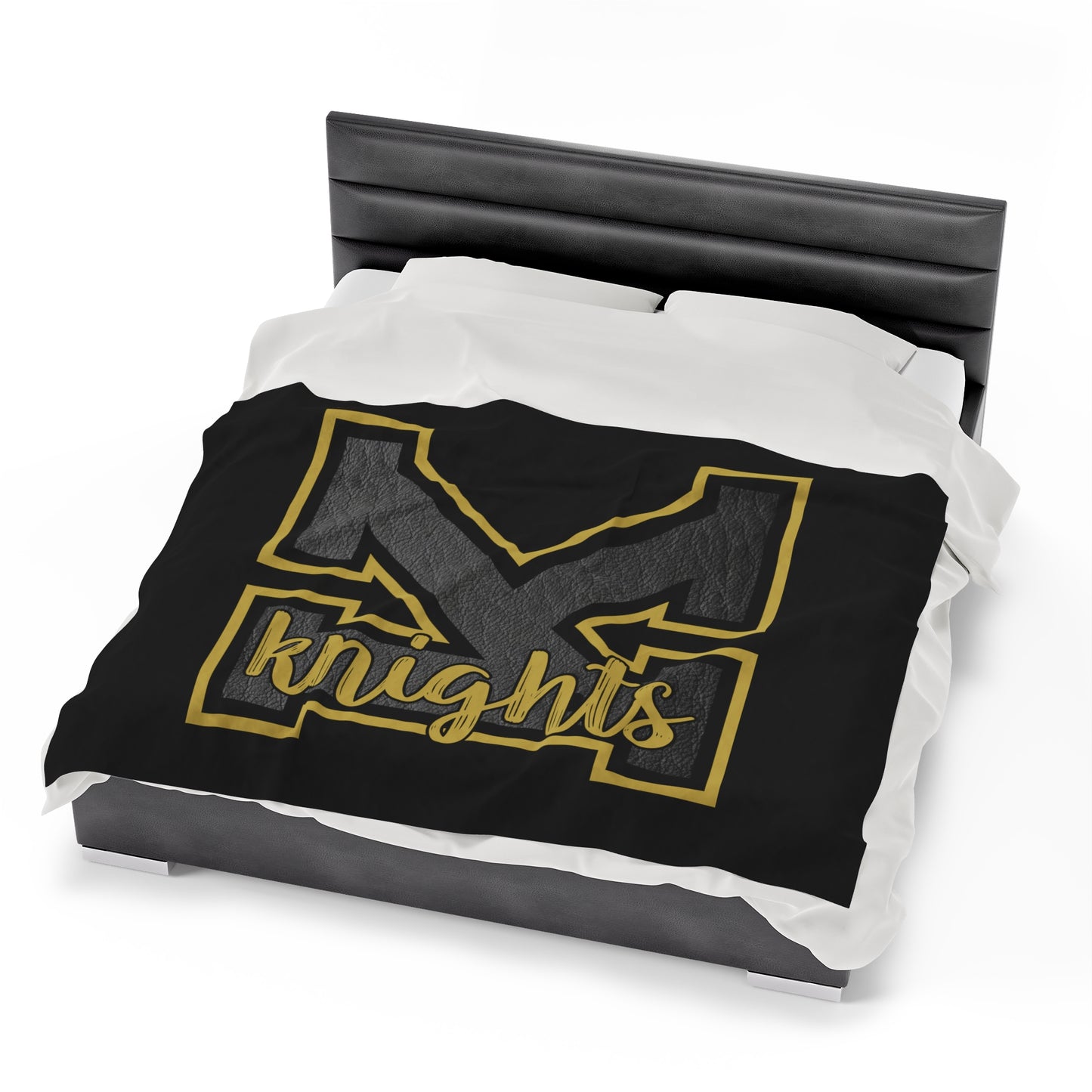Black Knights Velveteen Plush Blanket