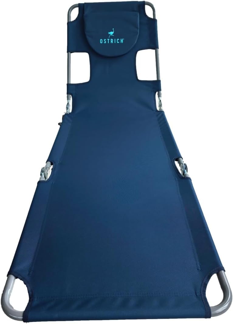 Ostrich the Original Chaise 72 x 22 Inch Lounge Portable Reclining Lounger, Outdoor Patio, Beach, Lawn, Camping, or Pool Tanning Chair, Teal