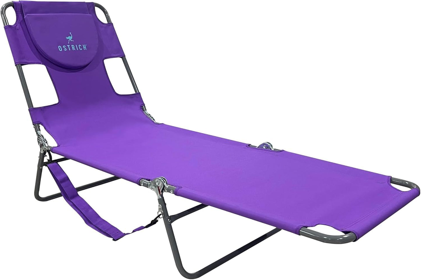 Ostrich the Original Chaise 72 x 22 Inch Lounge Portable Reclining Lounger, Outdoor Patio, Beach, Lawn, Camping, or Pool Tanning Chair, Teal