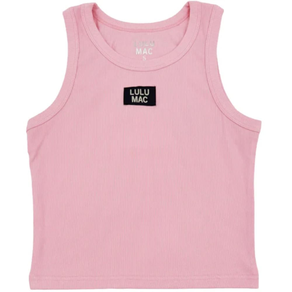 LULU MAC Kids Solid Color Tank Tee T-Shirt- Youth