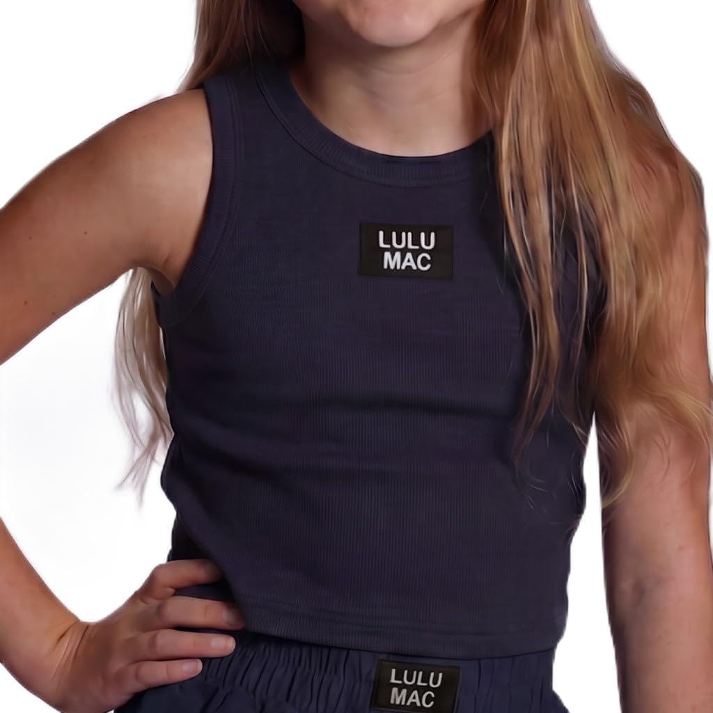 LULU MAC Kids Solid Color Tank Tee T-Shirt- Youth