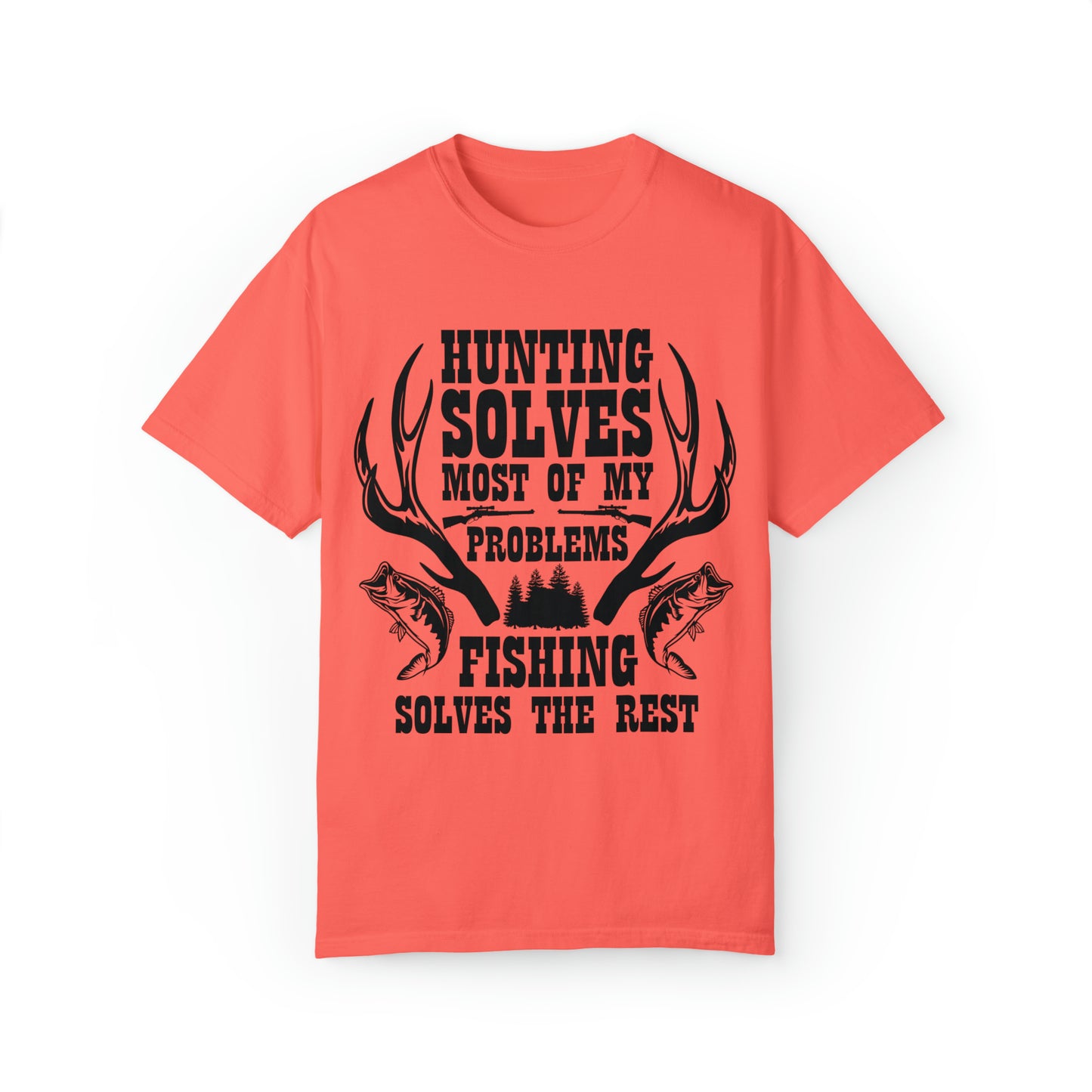 Hunting solves most of my problems Short Sleeve Tee