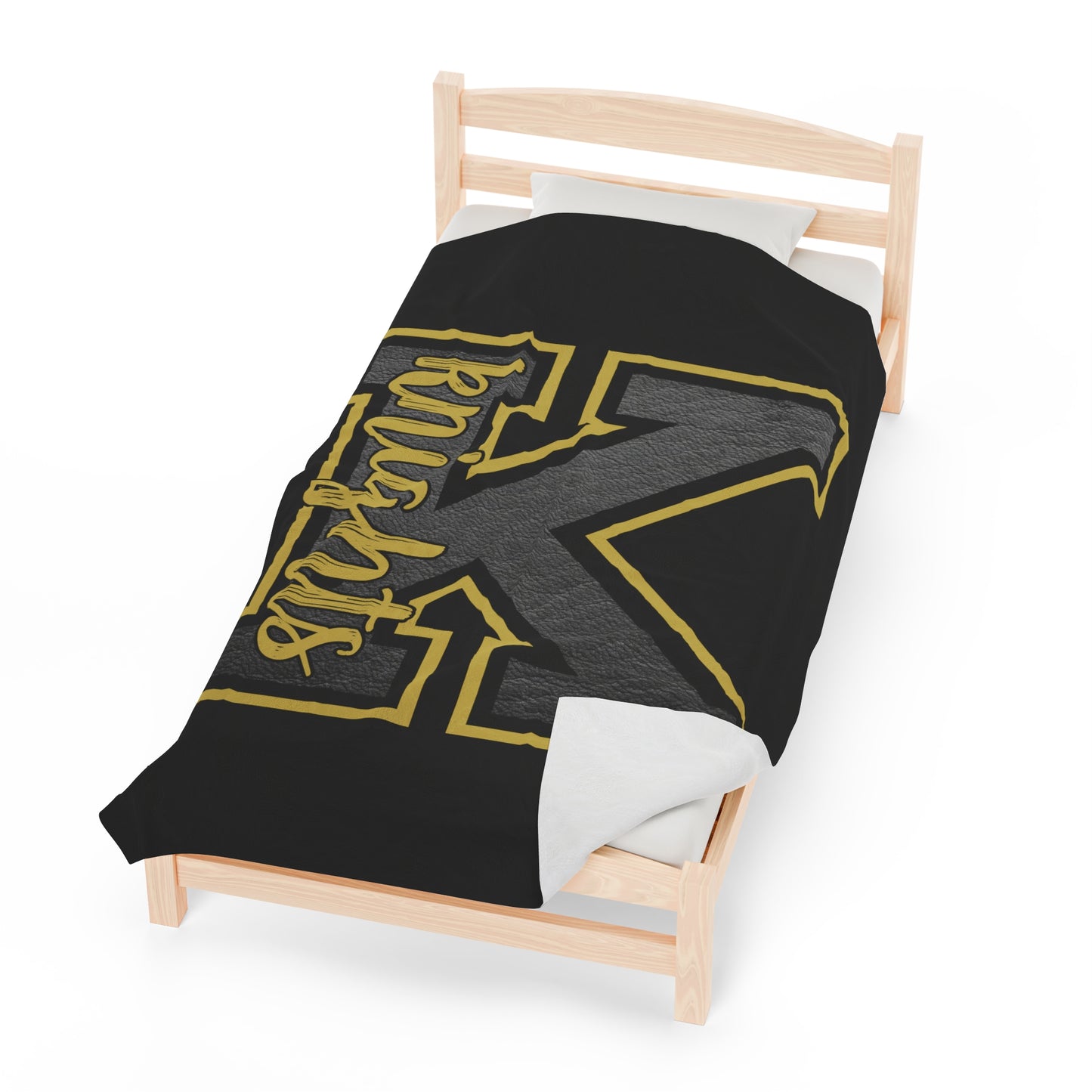 Black Knights Velveteen Plush Blanket