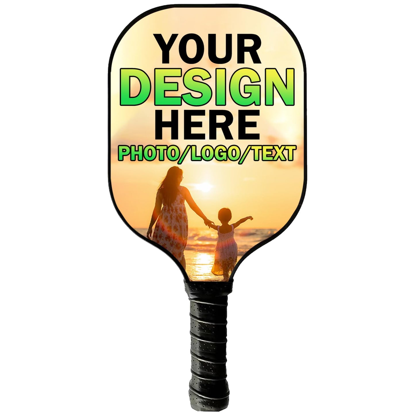 Custom Pickleball Paddles with Photo Text Logo Personalized Fiberglass Pickleball Paddle Set for Beginners Pickleball Lovers