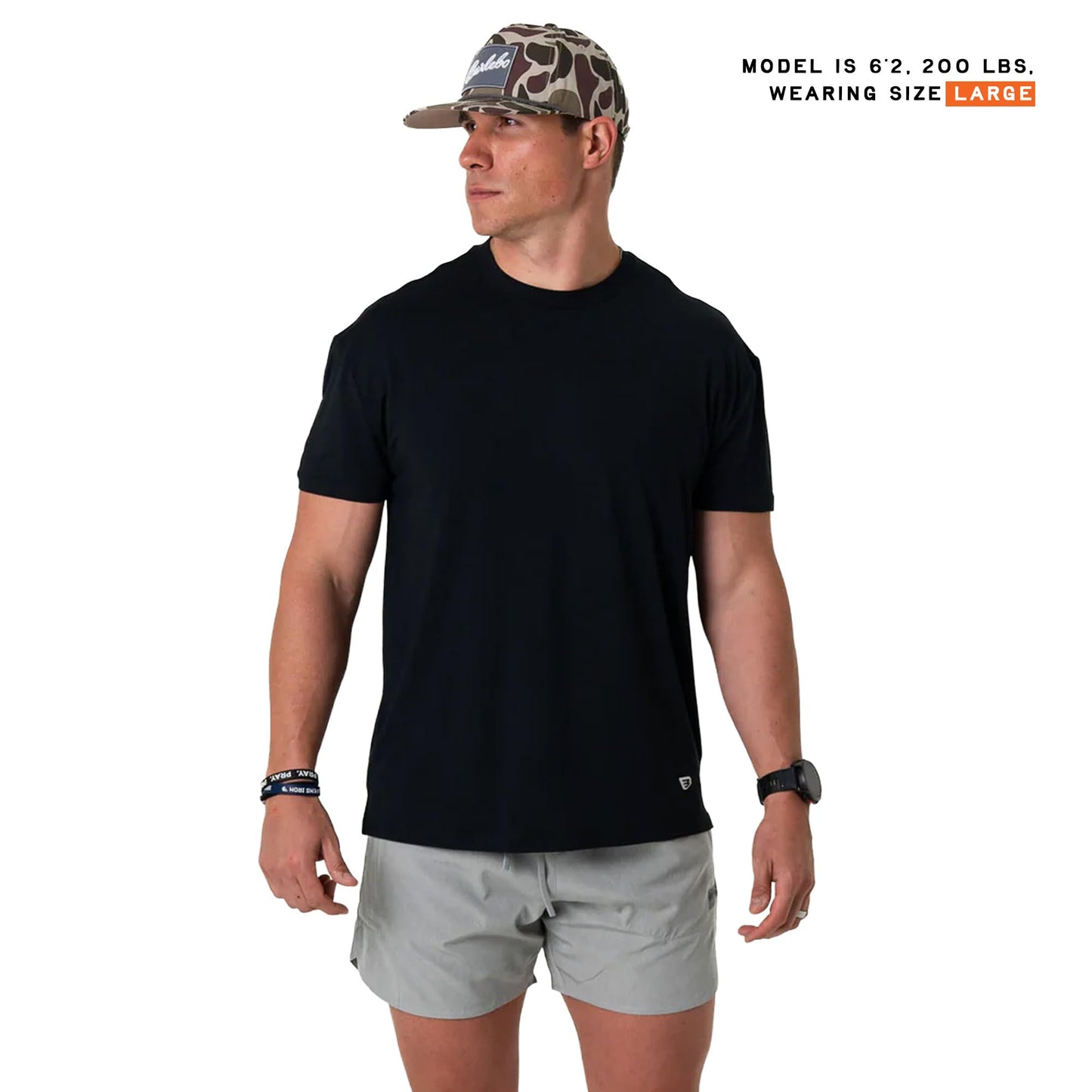 Burlebo Go to Tee – Men’s Lightweight Performance Shirt with UPF 50 Sun Protection