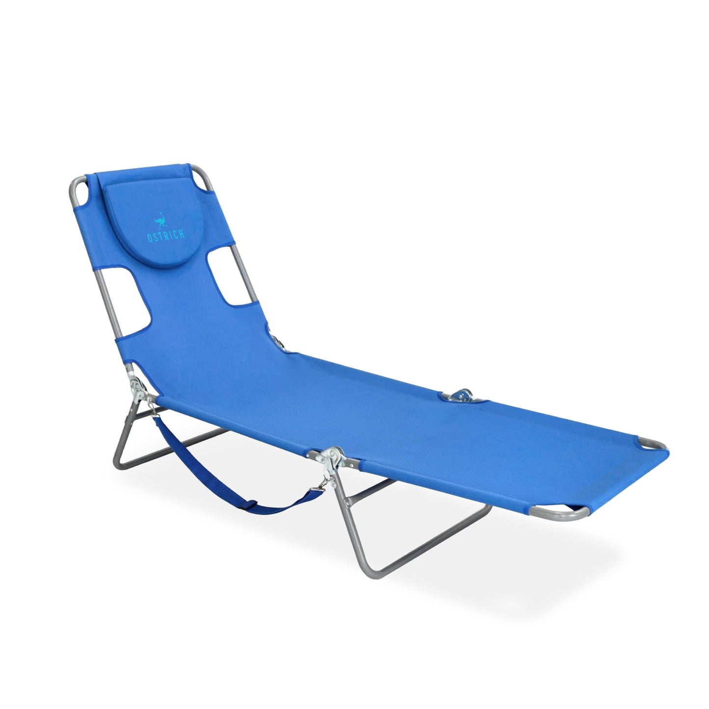 Ostrich the Original Chaise 72 x 22 Inch Lounge Portable Reclining Lounger, Outdoor Patio, Beach, Lawn, Camping, or Pool Tanning Chair, Teal