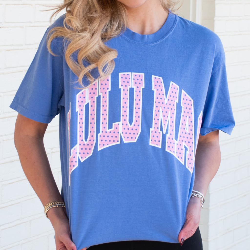 LULU MAC Polka Dot Comfort Colors T-Shirt - Adult