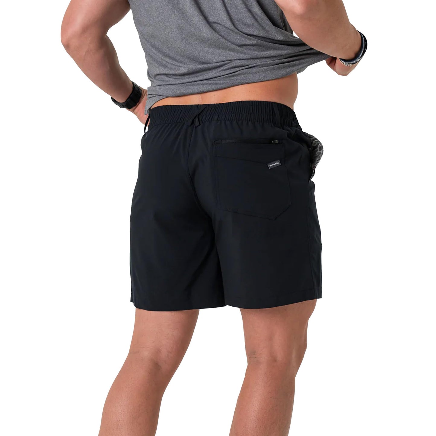 BURLEBO Men’s Everyday Shorts – Lightweight Casual Shorts with Stretch Fabric and Functional Pockets