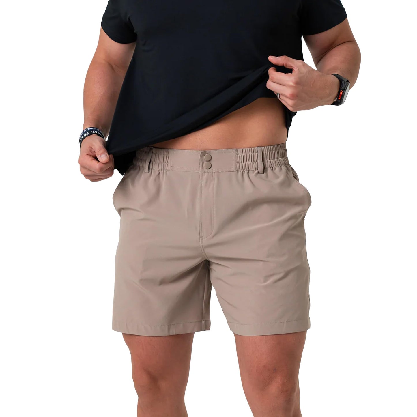 BURLEBO Men’s Everyday Shorts – Lightweight Casual Shorts with Stretch Fabric and Functional Pockets