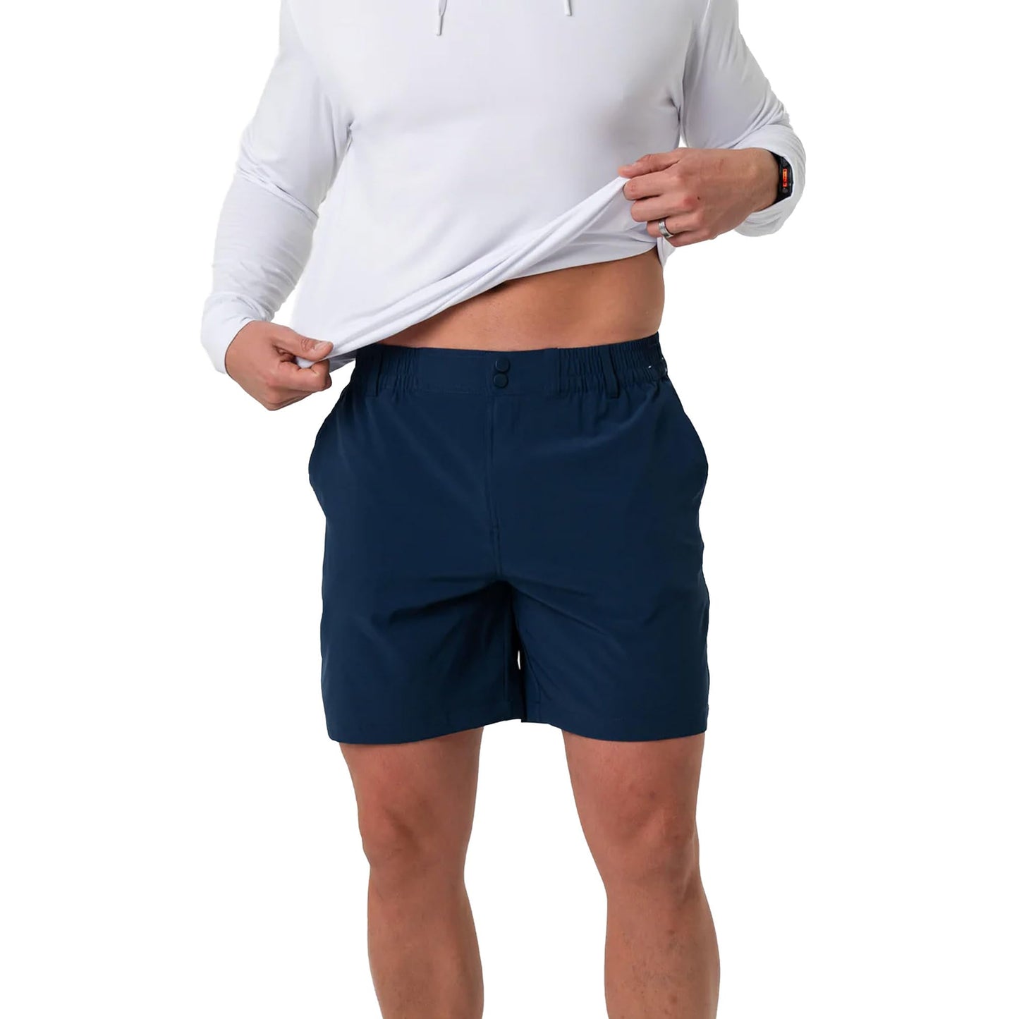 BURLEBO Men’s Everyday Shorts – Lightweight Casual Shorts with Stretch Fabric and Functional Pockets